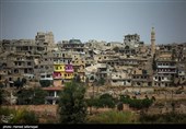 آثار بجامانده از انفجار گروهک تروریستی داعش در نزذیکی شهرهای نبل و الزهرا