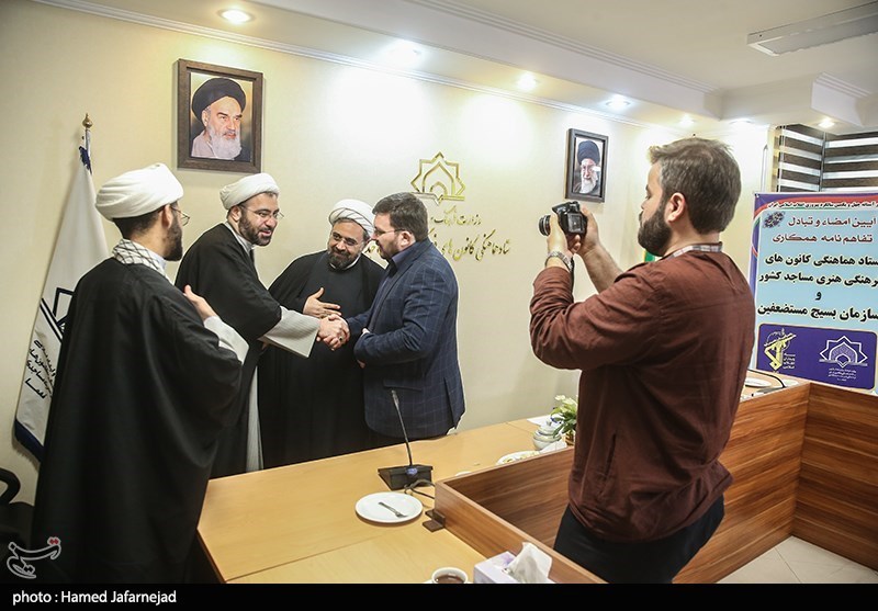 مراسم  تفاهمنامه سازمان بسیج و کانون های فرهنگی هنری مساجد