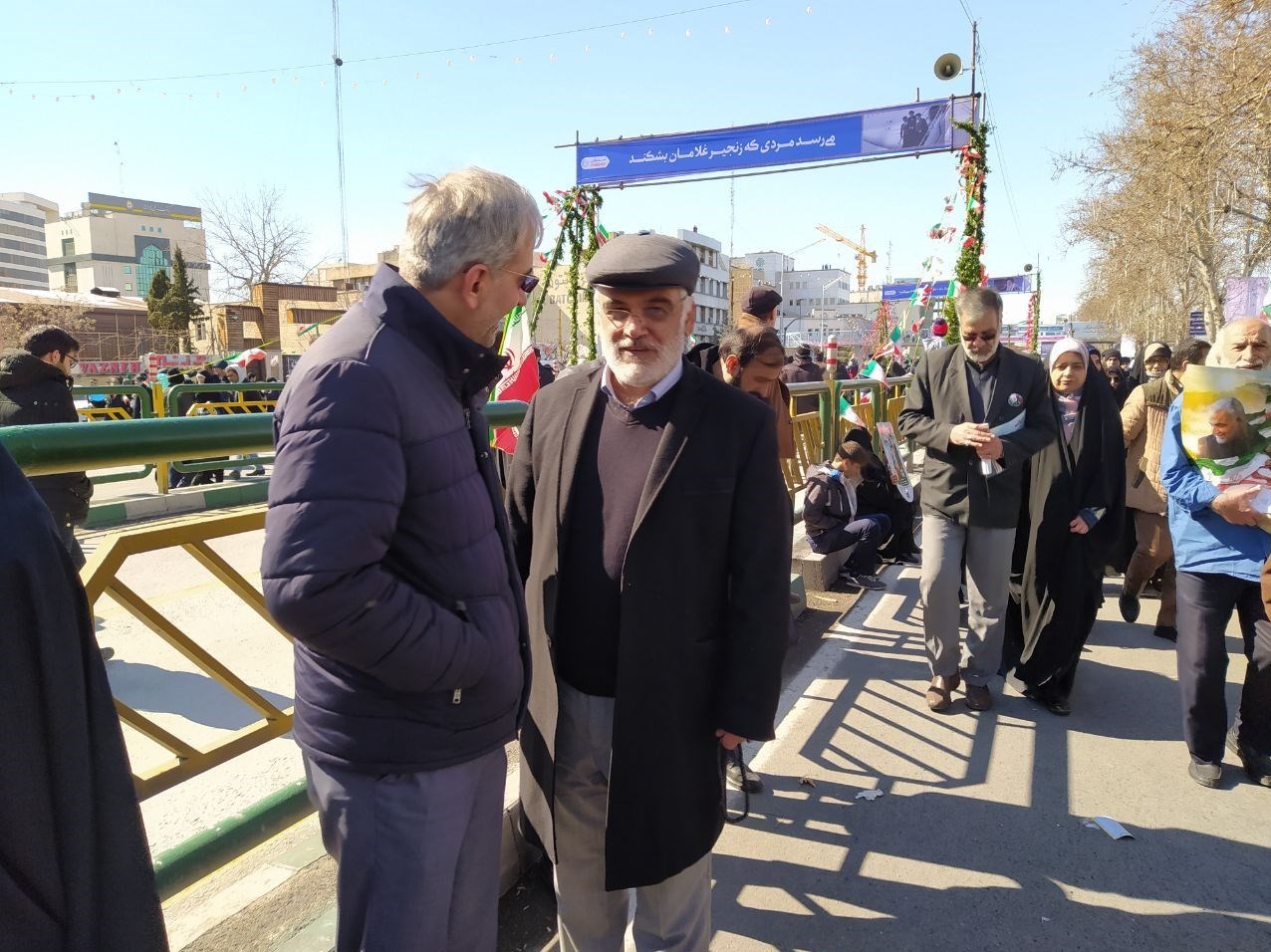 راهپیمایی22بهمن , دهه فجر انقلاب اسلامی , منصور غلامی , حجت الاسلام مصطفی رستمی ,