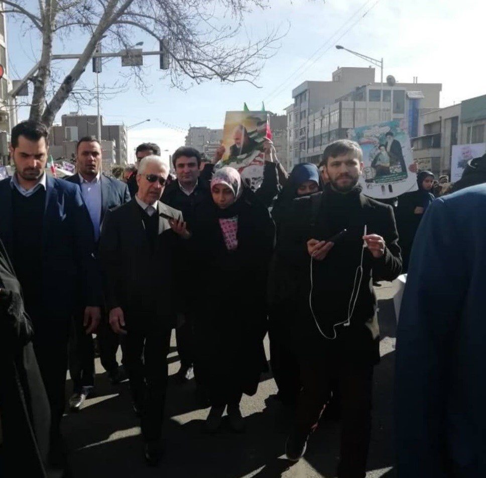 راهپیمایی22بهمن , دهه فجر انقلاب اسلامی , منصور غلامی , حجت الاسلام مصطفی رستمی ,