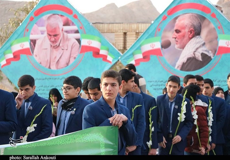 شهید سپهبد قاسم سلیمانی , خادمیاران رضوی , استان کرمان , 