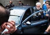 بازدید حجت‌الاسلام حسن روحانی رئیس‌جمهور از چهار خودرو تولید داخل