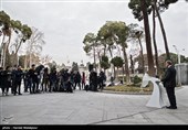 کنفرانس خبری علی ربیعی سخنگوی دولت در حیاط مجموعه نهاد ریاست جمهوری