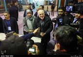 محمد جواد ظریف و همسرش در حسینه جماران