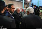 محمد جواد ظریف و همسرش در حسینه جماران