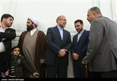 محمدباقر قالیباف  کاندیدای یازدهمین دوره انتخابات مجلس شورای اسلامی در مسجد خاتم‌الانبیاء شهرک واوان اسلامشهر در محل اخذ رای
