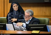 محسن هاشمی رئیس شورای شهر تهران و شهربانو امانی