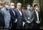 اعضای هیئت دولت در حاشیه آخرین جلسه هیئت دولت در سال ۹۸