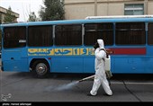 عملیات ضدعفونی معابر عمومی  و شهری محله نبرد تهران