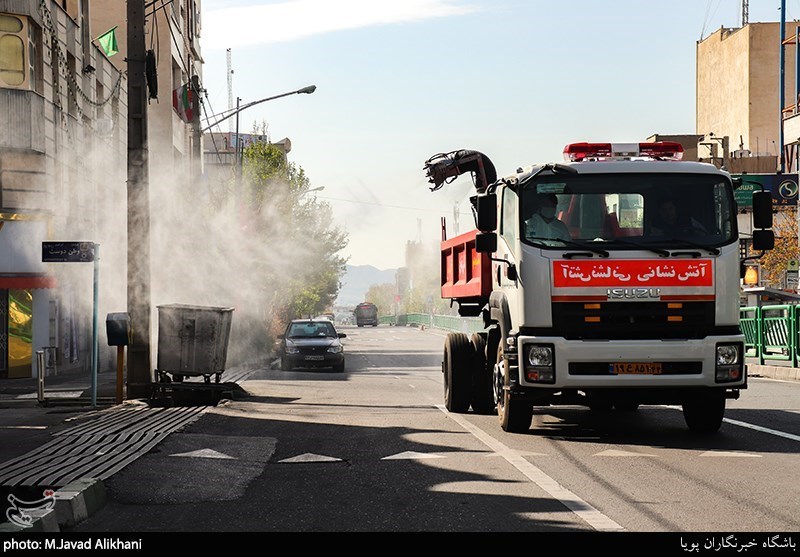 آتشنشانی , سازمان آتشنشانی تهران , ویروس کرونا , بهداشت و درمان , معاونت خدمات شهری شهرداری تهران ,