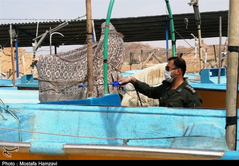 ضدعفونی اسکله پارسیان