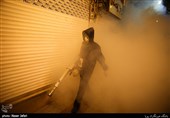ضدعفونی بازارچه سنتی شهر ری و حرم حضرت عبدالعظیم حسنی (ع)