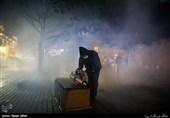 ضدعفونی بازارچه سنتی شهر ری و حرم حضرت عبدالعظیم حسنی (ع)