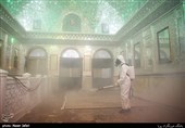 ضدعفونی بازارچه سنتی شهر ری و حرم حضرت عبدالعظیم حسنی (ع)