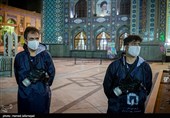 ضد عفونی حرم امامزاده صالح (ع) برای مبارزه با ویروس کرونا توسط تیم عملیاتی آتش نشانی تهران