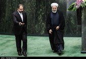 حجت‌الاسلام حسن روحانی رئیس جمهور در مراسم افتتاحیه یازدهمین دوره مجلس شورای اسلامی