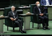 علی لاریجانی و غلامعلی حدادعادل در مراسم افتتاحیه یازدهمین دوره مجلس شورای اسلامی