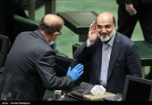 عبدالعلی علی‌عسگری رئیس سازمان صدا و سیما در مراسم افتتاحیه یازدهمین دوره مجلس شورای اسلامی