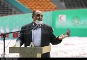سخنرانی عیسی فرهادی فرماندار تهران در آیین بسته بندی و توزیع2000 بسته معیشتی اهدایی خیرین استان تهران