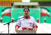 سخنرانی کریم همتی رییس جمعیت هلال احمر در آیین بسته بندی و توزیع2000 بسته معیشتی اهدایی خیرین استان تهران