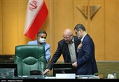 محمدباقر قالیباف رئیس و سیدامیرحسین قاضی زاده هاشمی نایب رئیس مجلس شورای اسلامی