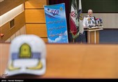 سخنرانی سردار سیدکمال هادیانفر رئیس پلیس راهور ناجا در مراسم تودیع و معارفه رئیس پلیس راهور تهران بزرگ