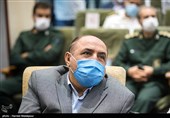 عیسی فرهادی فرماندار تهران در مراسم تودیع و معارفه رئیس پلیس راهور تهران بزرگ