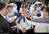 سردار حسین رحیمی فرمانده نیروی انتظامی تهران بزرگ در جمع خبرنگاران