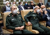 سردار محمدرضا یزدی فرمانده سپاه محمد رسول الله(ص) در مراسم تودیع و معارفه رئیس پلیس راهور تهران بزرگ