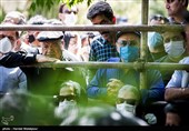 مراسم خاکسپاری پیکر زنده‌یاد محمدعلی کشاورز - قطعه هنرمندان بهشت زهرا(س)