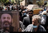 تشییع پیکر زنده‌یاد محمدعلی کشاورز - قطعه هنرمندان بهشت زهرا(س)