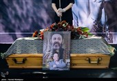 مراسم تشییع پیکر زنده‌یاد محمدعلی کشاورز - قطعه هنرمندان بهشت زهرا(س)