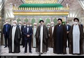 مراسم تجدید میثاق رئیس و کارکنان قوه قضائیه با آرمان های امام خمینی(ره)