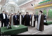 مراسم تجدید میثاق رئیس و کارکنان قوه قضائیه با آرمان های امام خمینی(ره)