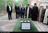 مراسم تجدید میثاق رئیس و کارکنان قوه قضائیه با آرمان های امام خمینی(ره)