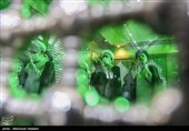 خواندن نماز آیات توسط حجت الاسلام سیدابراهیم رئیسی رئیس قوه قضائیه و دیگر مسئولان قضایی به علت خورشید گرفتگی صبح امروز در حاشیه مراسم تجدید میثاق با آرمان های امام خمینی(ره)