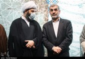 علی نیکزاد نایب رئیس مجلس شورای اسلامی و حجت‌الاسلام محمد قمی رئیس سازمان تبلیغات اسلامی در همایش گام دوم تبلیغ