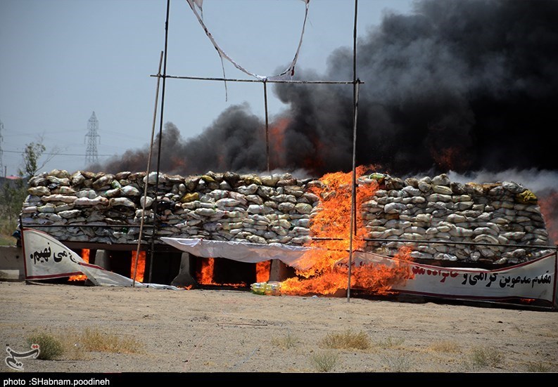 امحای کالای قاچاق , مواد مخدر , پلیس مبارزه با مواد مخدر , استان سیستان و بلوچستان , 