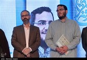 محمدمهدی دادمان رئیس جدید و محسن مؤمنی‌شریف رئیس سابق حوزه هنری سازمان تبلیغات اسلامی