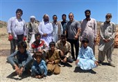 حضور رسول خادم و احسان لشکری در مناطق محروم زاهدان