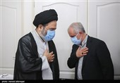 سعید اوحدی رئیس بنیاد شهید و امور ایثارگران وحجت الاسلام سید عبدالفتاح نواب نماینده ولی فقیه در امور حج و زیارت و سرپرست حجاج ایرانی