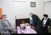عیادت علیرضا رشیدیان رئیس سازمان حج و زیارت،سعید اوحدی رئیس بنیاد شهید و امور ایثارگران وحجت الاسلام سید عبدالفتاح نواب نماینده ولی فقیه در امور حج و زیارت و سرپرست حجاج ایرانی از همسر شهید واقعه منا حاج ولی سلطانی