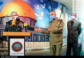  امیر سرتیپ حاتمی وزیر دفاع،امیر سرتیپ عبدالرحیم موسوی فرمانده ارتش وسرلشکر محمد باقری رییس ستاد کل نیروهای مسلحدر مراسم افتتاح سراسرنمای مقاومت سردار سپهبد شهید حاج قاسم سلیمانی