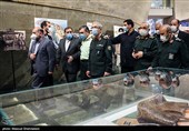 سرلشکر محمد باقری رییس ستاد کل نیروهای مسلح و سردار حسین سلامی فرمانده سپاه پاسداران در مراسم افتتاح سراسرنمای مقاومت سردار سپهبد شهید حاج قاسم سلیمانی