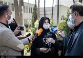 لعیا جنیدی معاون حقوقی رئیس جمهور در حاشیه جلسه هیئت دولت