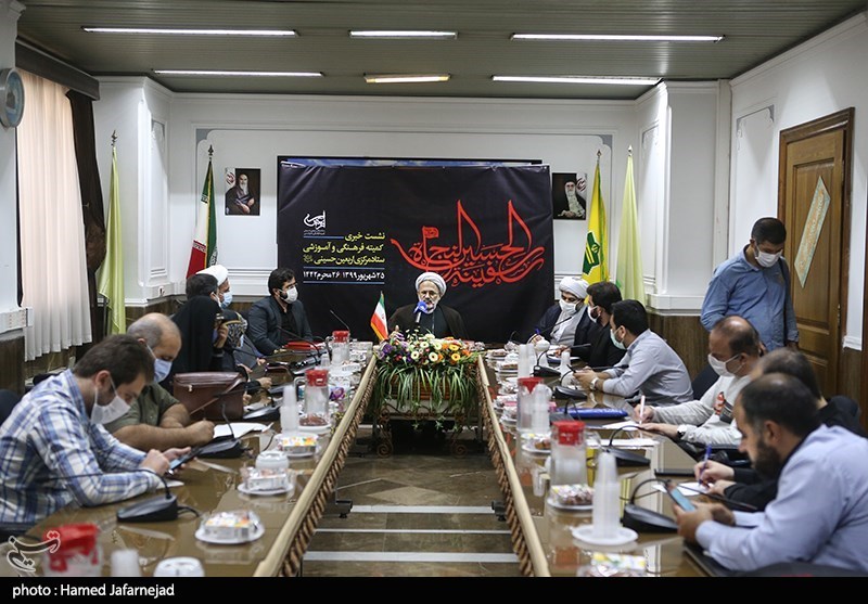 نشست حجت‌الاسلام حمید احمدی رئیس کمیته فرهنگی آموزشی ستاد مرکزی اربعین حسینی