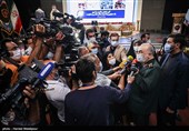 سرلشکر حسین سلامی فرمانده کل سپاه در جمع خبرنگاران