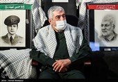 سرلشکر محمدعلی جعفری فرمانده قرارگاه فرهنگی و اجتماعی حضرت بقیه‌الله(عج) در آیین تجلیل و تکریم سراسری یک میلیون پیشکسوت دفاع مقدس و مقاومت