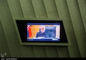 پخش کلیپی از سخنرانی سپهبد شهید حاج قاسم سلیمانی در جلسه رأی اعتماد به وزیر پیشنهادی صنعت، معدن و تجارت