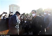 مراسم خاکسپاری مرحوم استاد شجریان در طوس